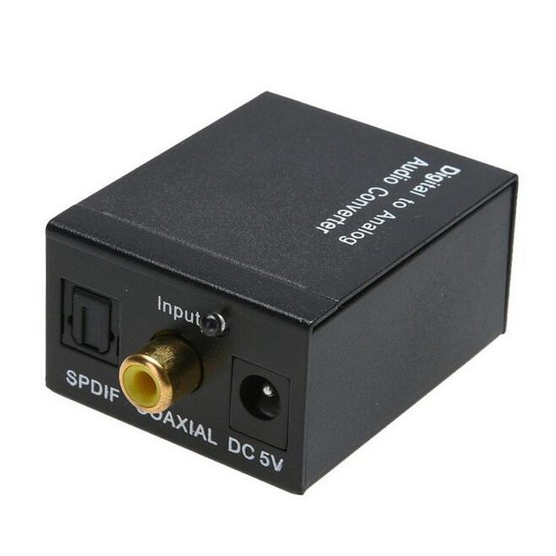 Digital to Analog Audio Converter Adapter Digital Optical Fiber Coaxial RCA Toslink Signal to Analog Audio Converter RCA for DVD - Image 4