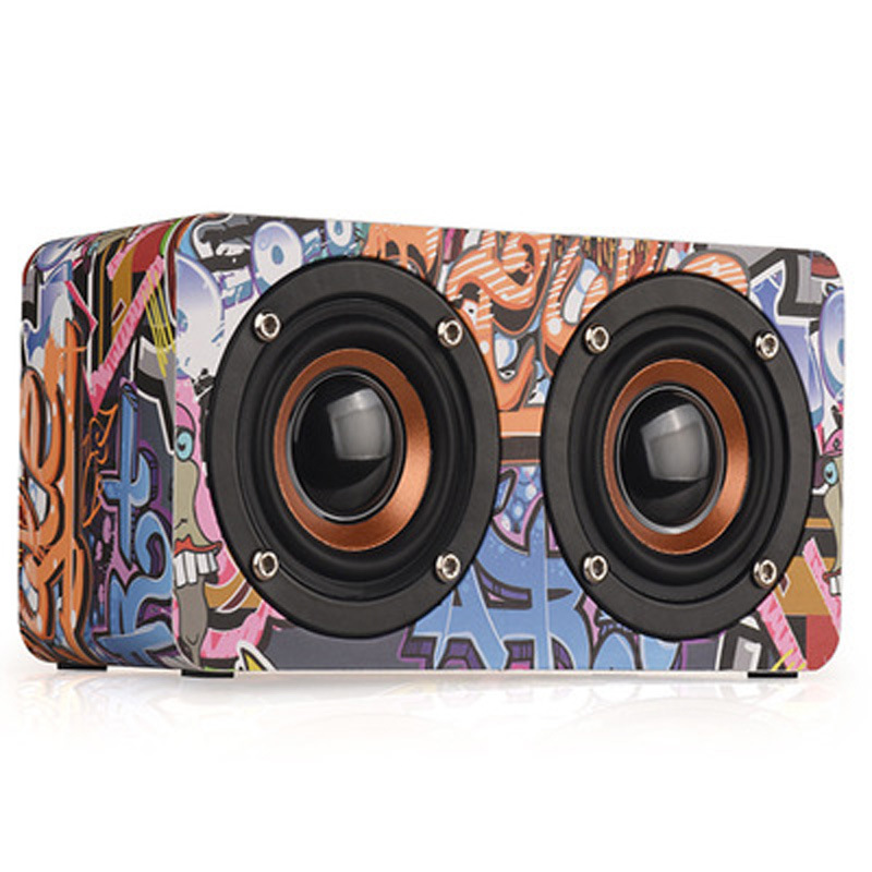M5 Home Wooden Wireless Bluetooth Small Speaker Phone Computer Desktop Audio - Image 5
