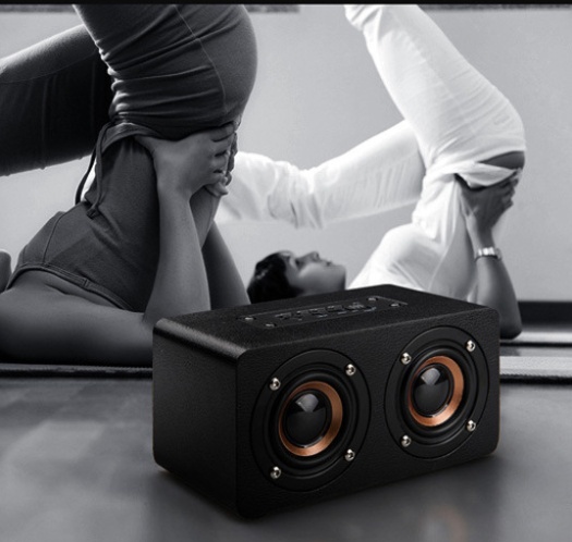 M5 Home Wooden Wireless Bluetooth Small Speaker Phone Computer Desktop Audio - Image 3