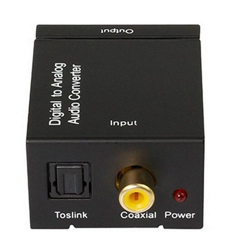 Digital to Analog Audio Converter Adapter Digital Optical Fiber Coaxial RCA Toslink Signal to Analog Audio Converter RCA for DVD - Image 6