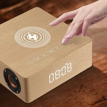 Wireless Charging Wood Surround Speaker - Image 2