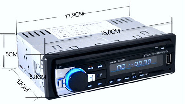 Bluetooth Car Stereo FM Radio MP3 Player USB SD In-Dash Aux - Image 2