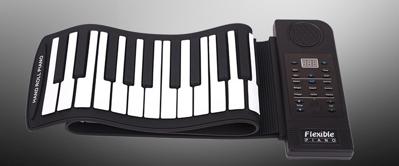 Hand roll piano 61 key folding piano thickening hand feel portable roll piano beginner keyboard - Image 4
