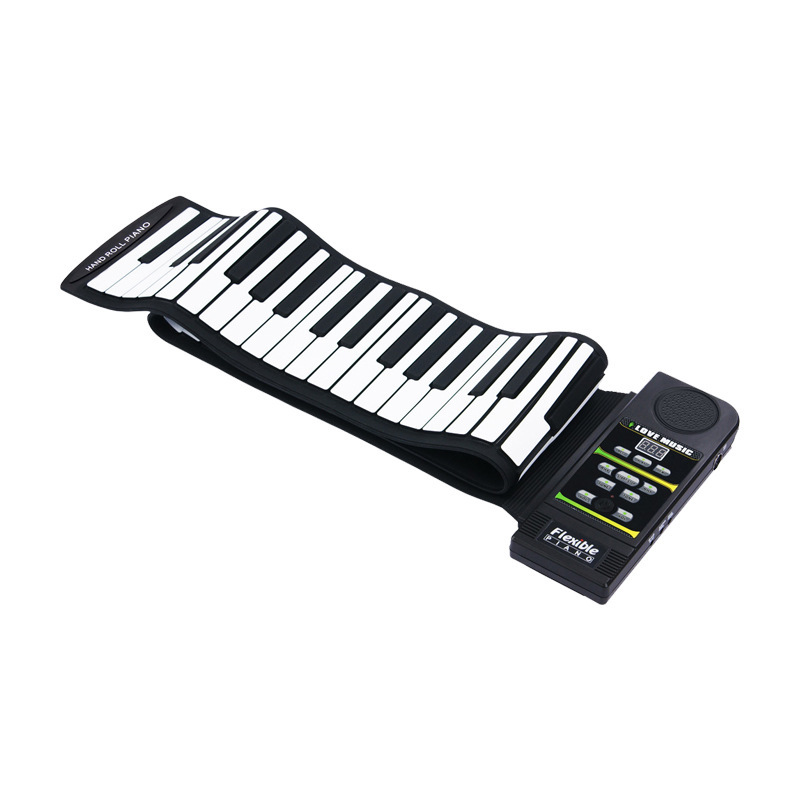 Hand roll piano 61 key folding piano thickening hand feel portable roll piano beginner keyboard - Image 5