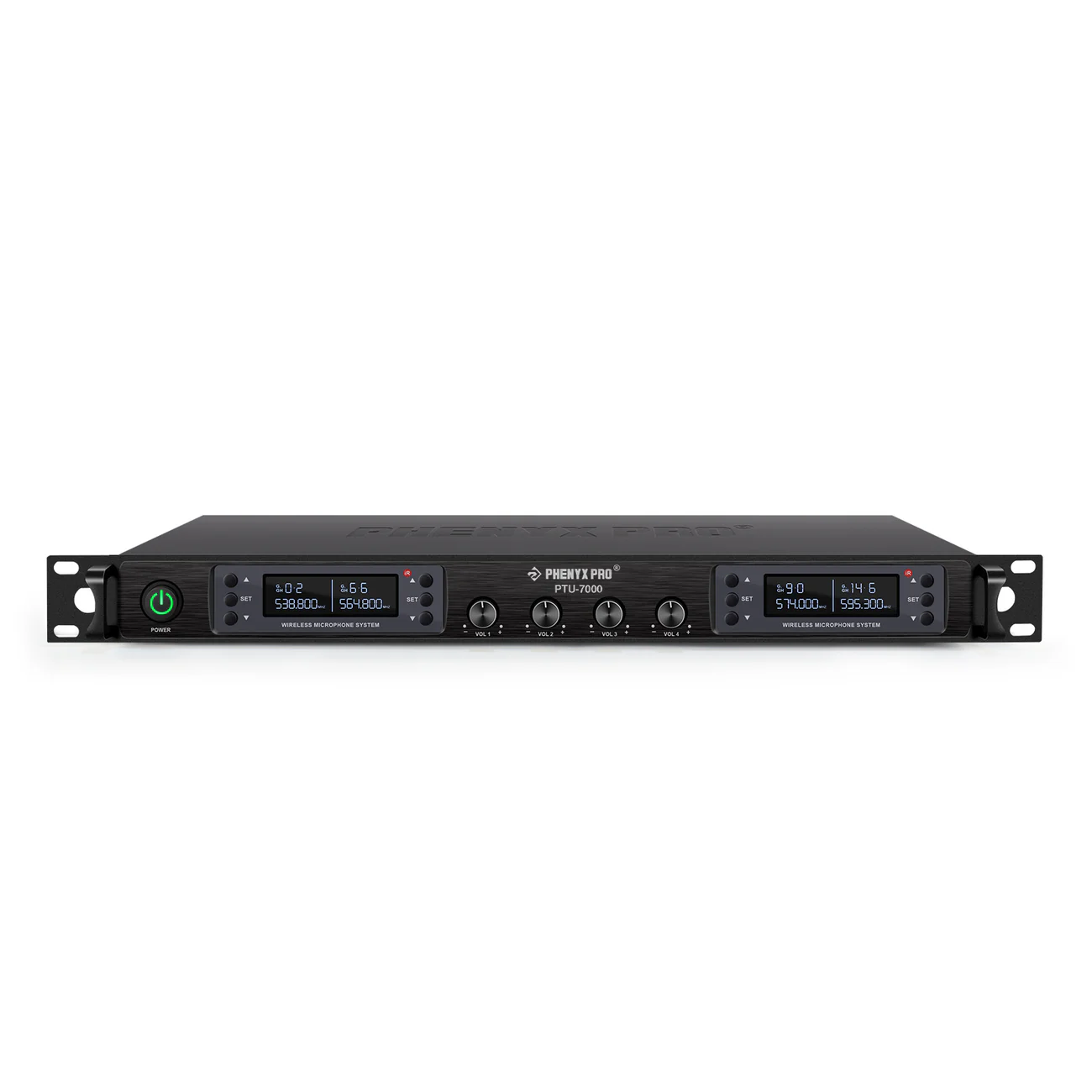 PTU-7000-4H | Quad UHF Wireless Microphone System w/ Auto-Scan